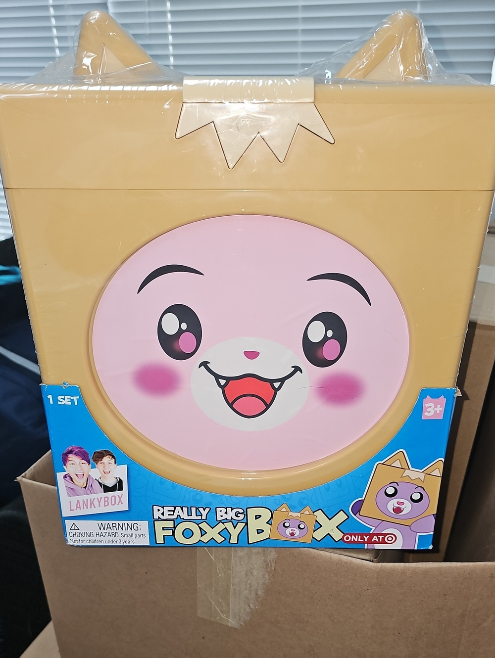 Really Big Foxy Box Kids Toy - Pink & Tan